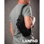 Сумка Мужская пояс-бананка нейлон Lanpad 63761 black Сумка Мужская пояс-бананка нейлон Lanpad 63761 black