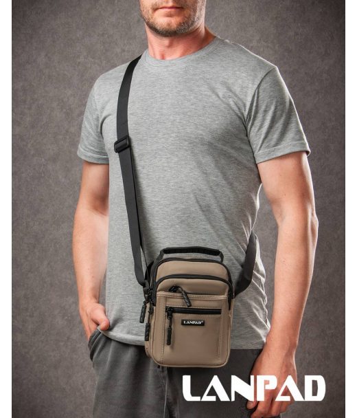 Сумка Чоловіча Планшет нейлон Lanpad A98222 khaki мал