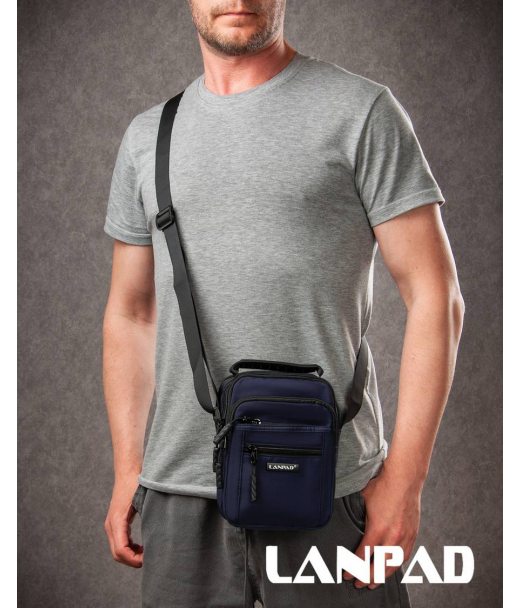 Сумка Чоловіча Планшет нейлон Lanpad A98222 blue мал