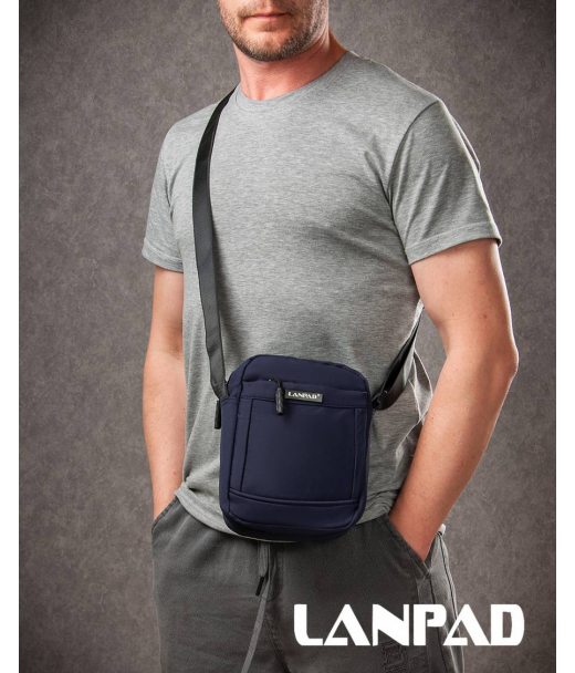 Сумка Чоловіча Планшет нейлон Lanpad A45007 blue мал