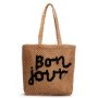 Жіноча плетена сумка PODIUM 1036 khaki black