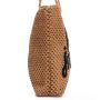 Жіноча плетена сумка PODIUM 1036 khaki black Жіноча плетена сумка PODIUM 1036 khaki black