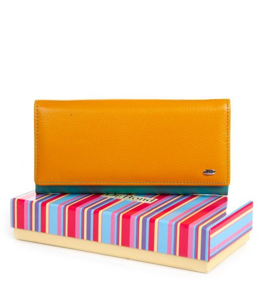 Гаманець Шкіряний Жіночий Rainbow DR. BOND WRS-501-2 yellow