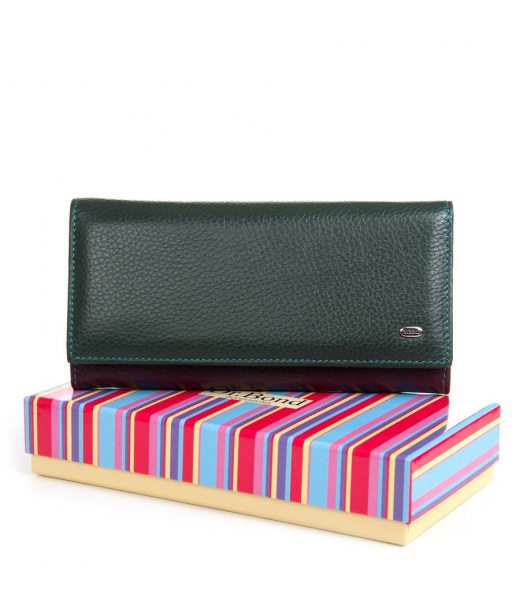Гаманець Шкіряний Жіночий Rainbow DR. BOND WRS-501-2 green