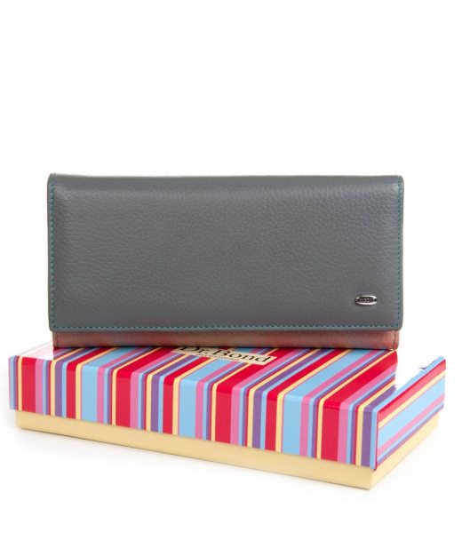 Кошелек Rainbow Женский кожа DR. BOND WRS-501-2 gray Кошелек Rainbow Женский кожа DR. BOND WRS-501-2 gray