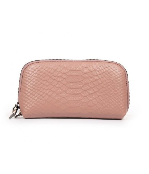 Косметичка кожа 60095-9 pink Косметичка кожа 60095-9 pink