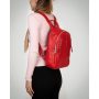 Сумка Женская Рюкзак кожа ALEX RAI 8907-9 red croco Сумка Женская Рюкзак кожа ALEX RAI 8907-9 red croco