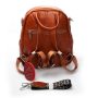 Сумка Женская Рюкзак кожа ALEX RAI 8907-9 camel croco Сумка Женская Рюкзак кожа ALEX RAI 8907-9 camel croco