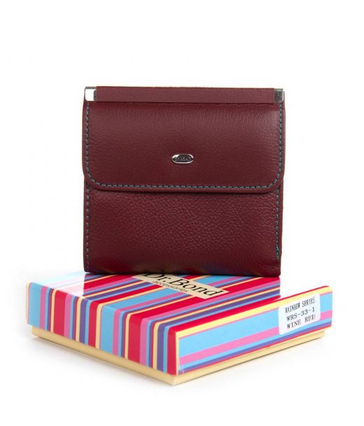 Гаманець Шкіряний Жіночий Rainbow DR. BOND WRS-33-1 wine red Гаманець Шкіряний Жіночий Rainbow DR. BOND WRS-33-1 wine red