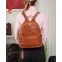 Сумка Женская Рюкзак кожа ALEX RAI 8635-9 camel