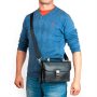 Сумка Мужская Барсетка кожа BRETTON 9377-3 black