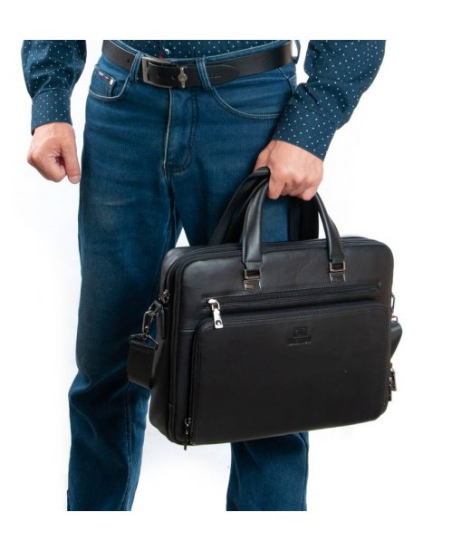 Сумка Чоловіча Портфель шкіра BRETTON 3492-1A black