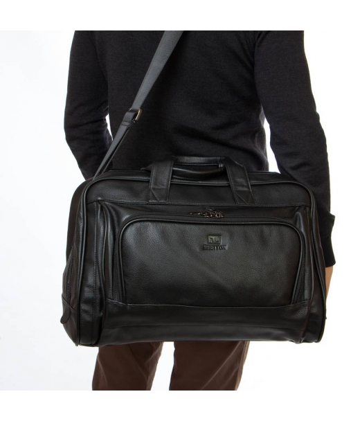 Сумка Мужская Дорожная кожа BRETTON 7830-2 black