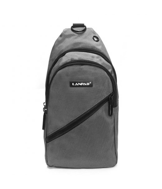 Сумка Чоловіча на плече нейлон Lanpad 82084 gray