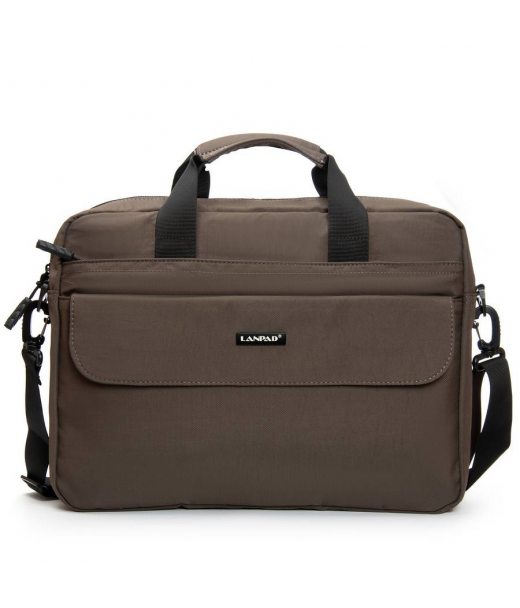Сумка Мужская Для Ноутбука нейлон Lanpad 63753 brown Сумка Мужская Для Ноутбука нейлон Lanpad 63753 brown