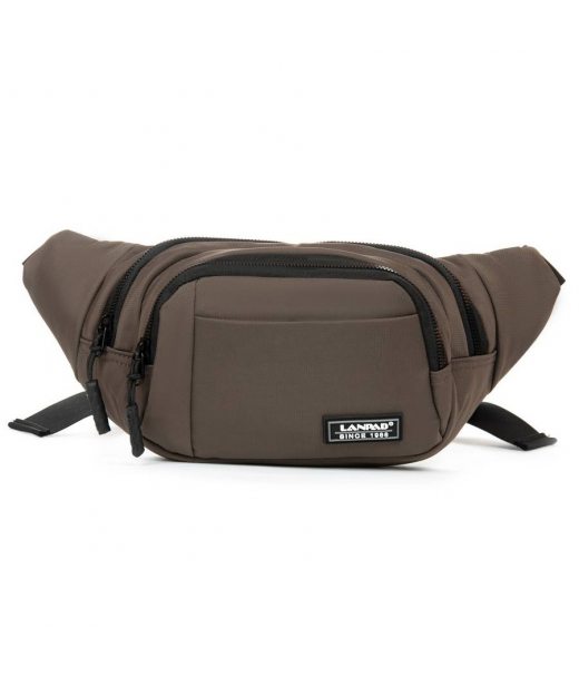 Сумка Чоловіча На пояс нейлон Lanpad 8803 brown Сумка Чоловіча На пояс нейлон Lanpad 8803 brown