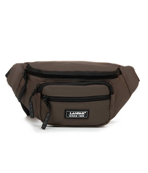 Сумка Чоловіча На пояс нейлон Lanpad 83043 brown Сумка Чоловіча На пояс нейлон Lanpad 83043 brown