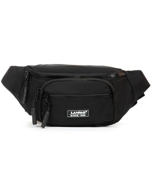 Сумка Чоловіча На пояс нейлон Lanpad 83043 black Сумка Чоловіча На пояс нейлон Lanpad 83043 black