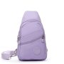 Сумка Жіноча Текстиль поліамід бананка Jielshi 0879 l.purple