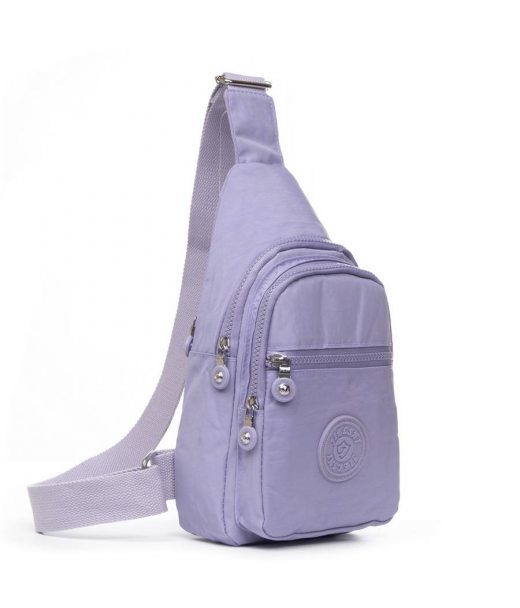 Сумка Женская Текстиль бананка полиамид Jielshi AK-011 l.purple