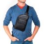 Сумка Мужская На Плечо кожа BRETTON 5601-5 black Сумка Мужская На Плечо кожа BRETTON 5601-5 black