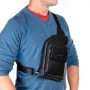 Сумка Мужская На Плечо кожа BRETTON 5601-5 black Сумка Мужская На Плечо кожа BRETTON 5601-5 black