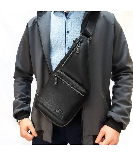 Сумка Чоловіча на плече шкіра BRETTON BE 1006-6 black