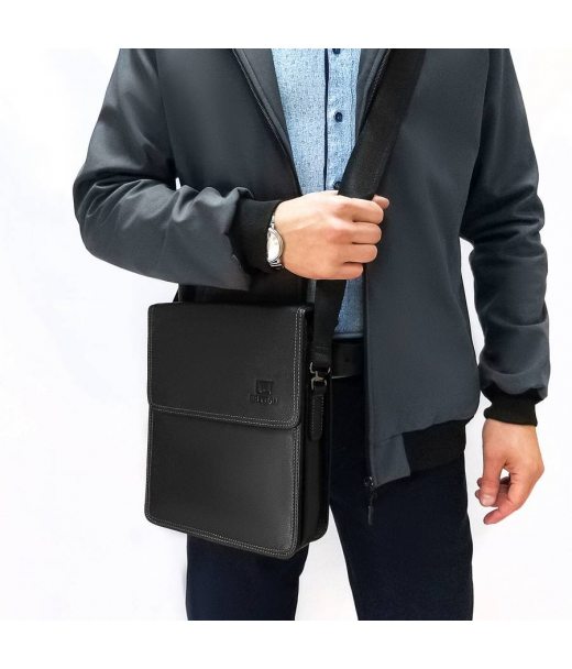 Сумка Мужская Планшет кожа BRETTON 1645-3 black