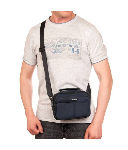 Сумка Чоловіча Планшет нейлон Lanpad 4135 blue Сумка Чоловіча Планшет нейлон Lanpad 4135 blue
