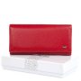 Красный кожаный женский кошелек DR. BOND W501 red