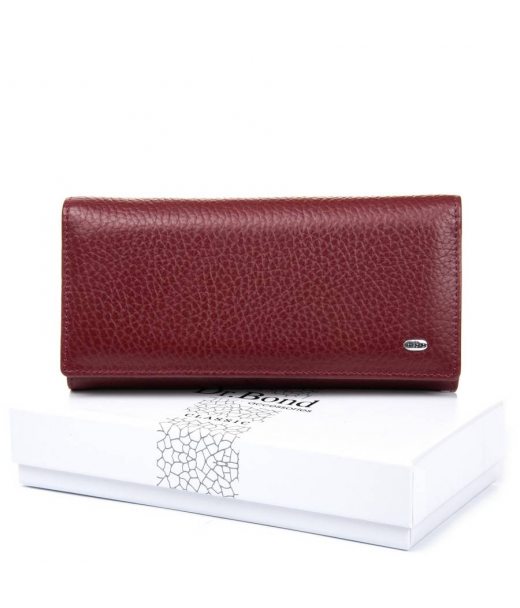 Кошелек Classic Женский кожа DR. BOND W501-2 wine-red