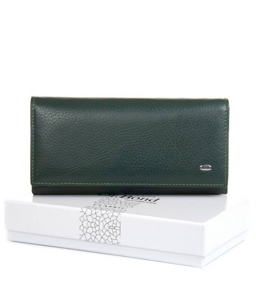 Кошелек Classic Женский кожа DR. BOND W1-V green
