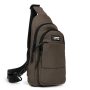 Сумка Чоловіча на плече нейлон Lanpad A4157 brown бол
