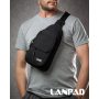 Сумка Чоловіча на плече нейлон Lanpad A4158 black бол Сумка Чоловіча на плече нейлон Lanpad A4158 black бол