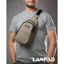 Сумка Чоловіча на плече нейлон Lanpad A4159 khaki бол