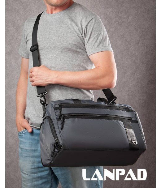 Сумка Дорожня Спорт нейлон Lanpad 3099 grey
