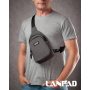 Сумка Чоловіча на плече нейлон Lanpad 86803 grey мал