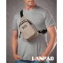 Сумка Чоловіча на плече нейлон Lanpad 86803 khaki мал