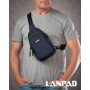 Сумка Чоловіча на плече нейлон Lanpad 86803 blue мал