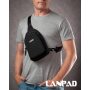 Сумка Чоловіча на плече нейлон Lanpad 86803 black мал