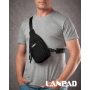 Сумка Чоловіча на плече нейлон Lanpad A65365 black мал