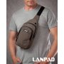 Сумка Чоловіча на плече нейлон Lanpad 8805 brown мал Сумка Чоловіча на плече нейлон Lanpad 8805 brown мал