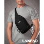 Сумка Чоловіча на плече нейлон Lanpad 8805 black мал