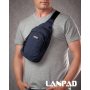 Сумка Чоловіча на плече нейлон Lanpad 8805 blue мал