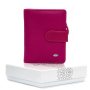 Гаманець шкіряний Bright Жіночий DR. BOND WS-32 plum-red