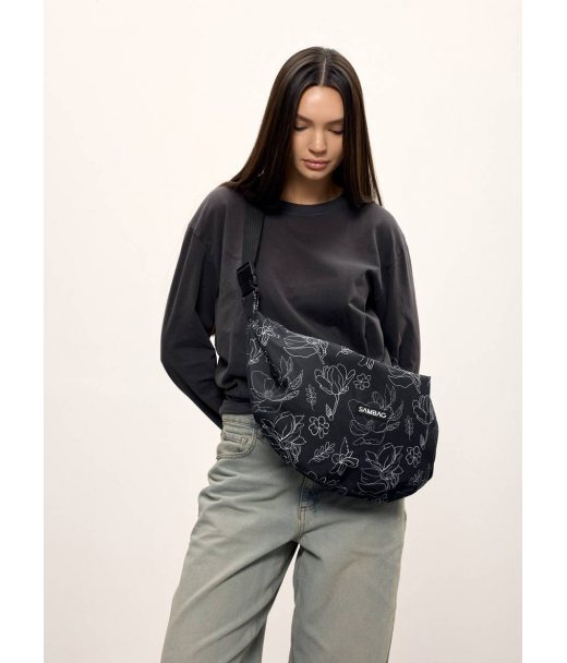 Жіноча сумка Sambag HOBO Bag-glove принт "Blossom"