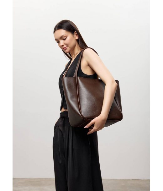 Жіноча велика сумка Leoma Shopper коричнева