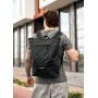 Мужской рюкзак ролл Sambag RollTop X черный оксфорд Мужской рюкзак ролл Sambag RollTop X черный оксфорд