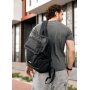Чоловічий рюкзак Sambag Aura чорний оксфорд