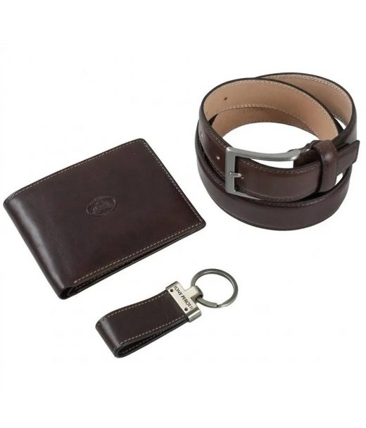 Подарочный набор Tony Perotti Italico Кошелек+Ремень+Брелок (534E-51+KR133+200/35) Коричневый Подарочный набор Tony Perotti Italico Кошелек+Ремень+Брелок (534E-51+KR133+200/35) Коричневый